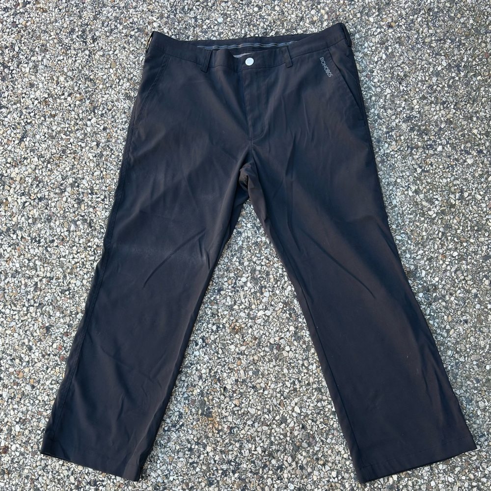Bonobos | Men's | Golf | Flat Front | Tech | Pants | Black | Size W36 L32